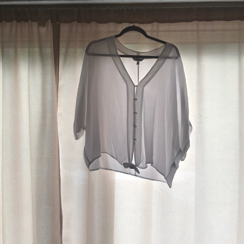 White Blousy Top